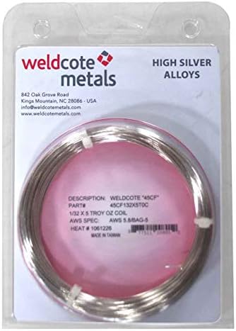 Weldcote 45CF 1/32 x 5 Try Oz Coil Cadmium Free