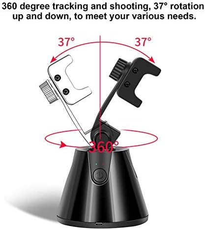 Автоматско следење на држачот на телефонот, Универзален телефон преносен сел-во-еден 360 степени селфи стап, за кратки видео