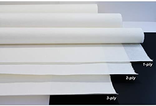[10 компјутери] Корејска традиционална хартија од црница Ханџи Рачно изработен обичен природен бел единечен слој 28,3 x 55.9