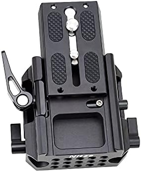 NITZE PB13 15MM LWS Base Plate W Rod Rail Clamp/QR ARCA плоча за DSLR камера за стабилизатор на рамената на фотоапаратот Rig Z CAM E2/KOMODO/BGH1