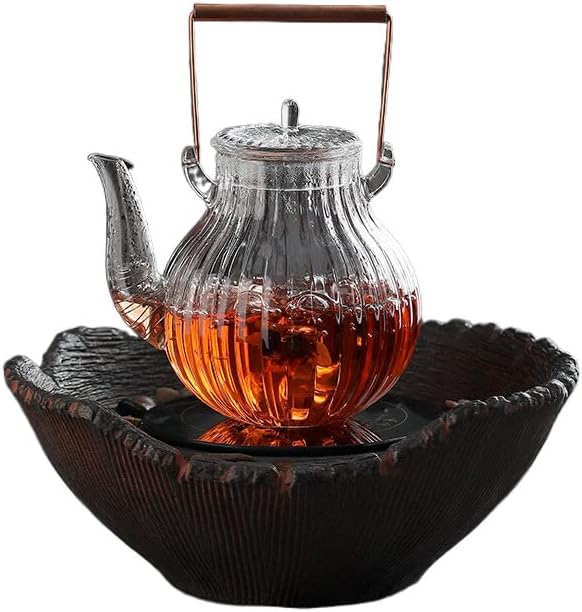 Производител на чај со чај со чај од чај од чај со чај со чај со стакло отпорност на чајник 烧 茶 热 煮 煮 茶炉 日式 泡茶 玻璃 茶 壶耐