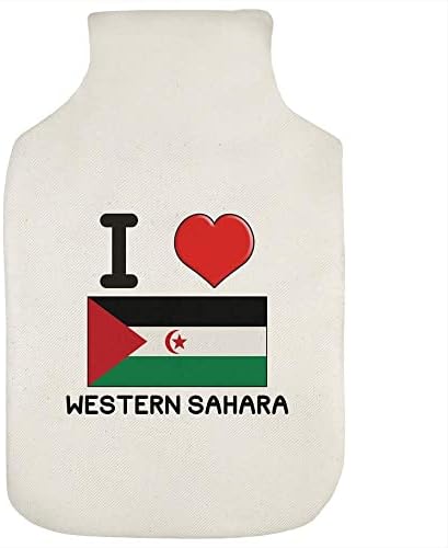 Азиеда „Ја сакам западна Сахара“ шише со шише со вода