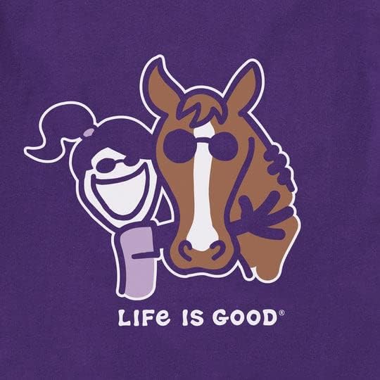 Животот е добар. Женски џеки коњски гушкање дробилката, длабоко виолетова, xx-голем