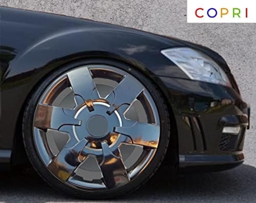 Копри комплет од 4-та тркала од 16 инчи црни Hubcap Snap-on Fits Toyota Corolla