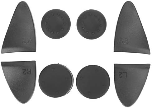 Копчиња за активирање на Salutuy, силиконски капак е удобно 8 во 1 копчиња за замена за PS5 контролер