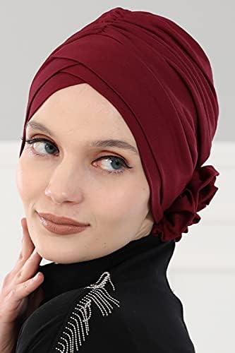 Дизајн На Ајша Инстант Турбан Обвивки За Глава За Жени, 95% Дизајн На Хиџаб Со Памучна Шамија, Облека За Глава Од Хемо Рак