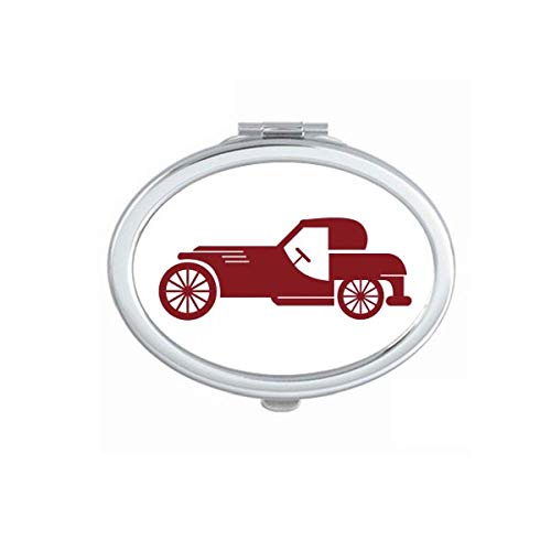 Геометриски Класични Црвени Автомобили Преглед Огледало Преносни Пати Рака Шминка Двојна Страна Очила