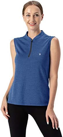 Ysento Women'sенски суво вклопни тениски кошули за голф по поштенски пакувања без ракави без ракави UPF 50+ јога салата за вежбање врвови