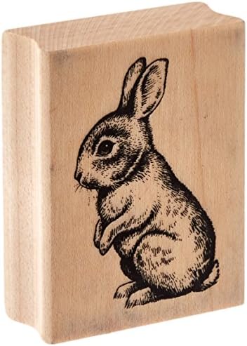 Инкадинкадо Бебе зајаче дрво Печат за велигденски картички и белешки за книги, 2,25 '' w x 1.75 '' l