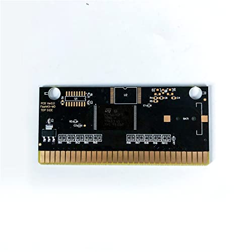 Адити Летални извршители - САД етикета FlashKit MD Electrales Gold PCB картичка за Sega Genesis Megadrive Console за видео игри