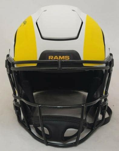 Џејлен Ремзи Потпиша La Rams Fs Затемнување На Месечината Speedflex Автентичен Шлем Jsa Coa-Автограм Нфл Шлемови