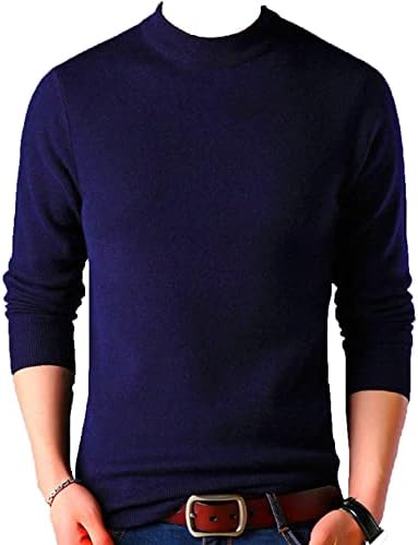 Машки класичен џемпер од желки со долги ракави со ракави, пулвер, случајна цврста боја, основно топло плетено врвот