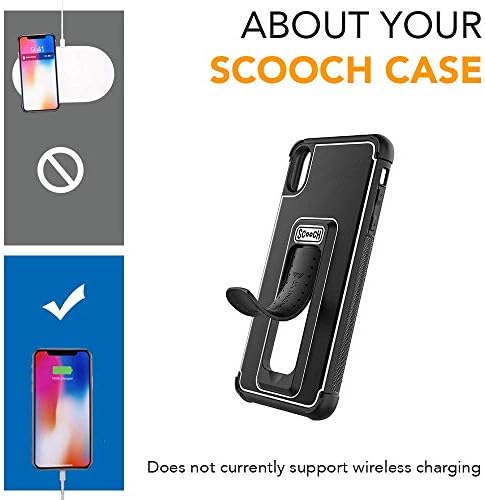 Scooch Wingman Kickstand Случај за Iphone XR Случај [10 ft Заштита Капка] [Двонасочен Штанд] Заштитен Капак На Телефонот, Компатибилен