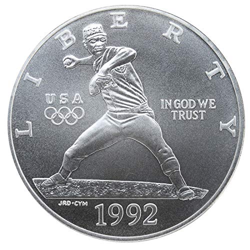 1992 Г Олимписки Бејзбол Комеморативен Сребрен Долар 1 1 Брилијантен Нециркулиран Американски Нане