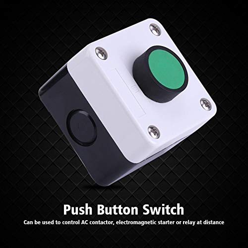 Кутија за прекинувач на копчето за притискање - ABS Weatherproof Push копче за прекинувач на копчето Едно копче за контрола на