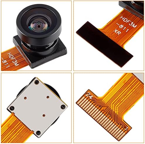Модул на камера Jessinie OV2640 200W Пиксели Голем широк агол 140 степени Идентификација на мониторинг CAM MODULE 2MP CMOS Mini Camera 24P