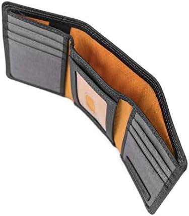 Timberland Pro Машка кожа RFID Trifold Wallet со прозорец за лична карта