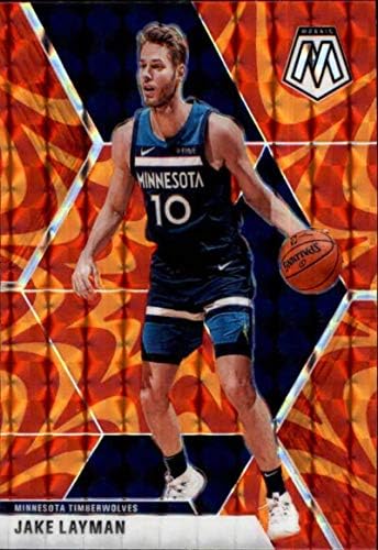 2019-20 Панини Мозаик Ретроактивен портокал 123 akeејк Лејман Минесота Тимбервулвс НБА кошаркарска трговија картичка