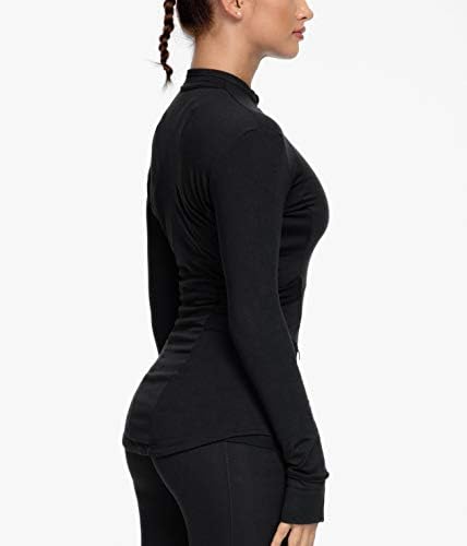Sportsенска јакна за жени Квинеке, тенок вклопувачки јакна памук-мека рака 60927