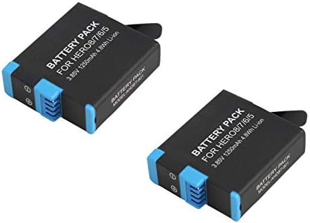 Замена на батеријата со 2-пакет AHDBT-801 за камера GoPro AHBBP-601-Компатибилен со SPJB1B целосно декодирана батерија
