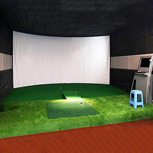 Симулатор за симулатор за голф -топка за голф -екранот за проекција на затворен материјал за бела ткаенина за голф голф голф цел