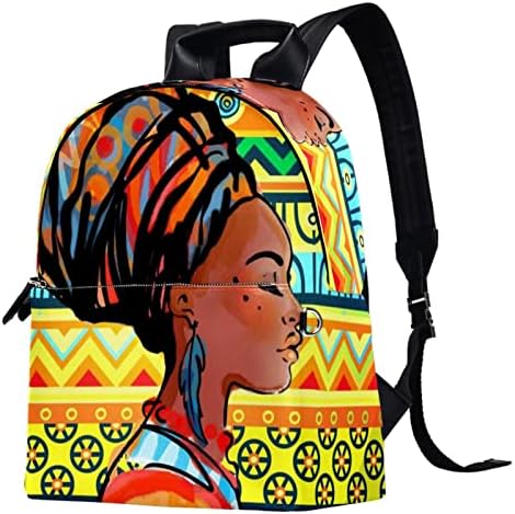 Тбуобт Кожен Ранец За Патување Лесен Лаптоп Секојдневен Ранец За Жени Мажи, Африкански Жени Етнички