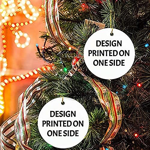 Персонализиран Божиќен украс -Ирски украс за сетер - обичен украс, новогодишна елка, обичен подарок, украс на дрво, украс за пријател, персонализиран
