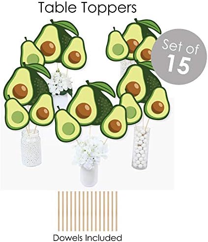 Голема точка на среќа здраво авокадо - материјали за забава на Фиеста - Комплет за декорација на банер - пакет на забави