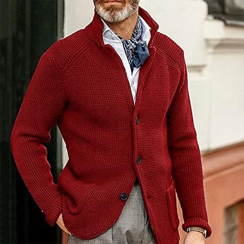 Јакни за мажи есен и зимска машка мода лабава кардиган топол лаптоп јакни џемпери јакни за мажи за мажи