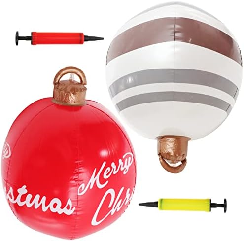 Toyandona 1 Поставете надувување Божиќна топка на отворено украс за деца, адорно, пара де Божиќни украси за надувување, Божиќни балони Божиќно