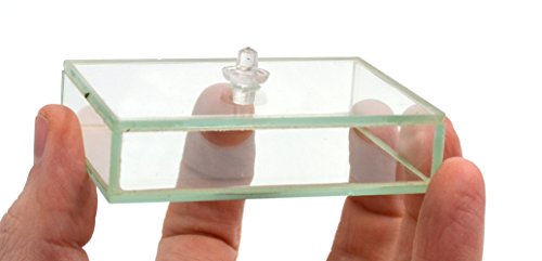 Hollow Glass Prism & Stopper, 3x2x0.7 - одлично за проучување на законот за рефракција на Снелс - лаборатории на Еиско