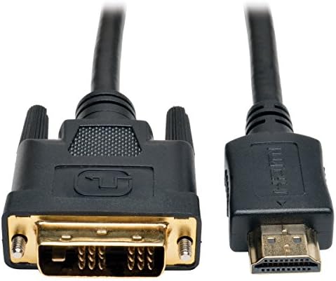 Tripp Lite HDMI до DVI кабел, дигитален монитор Адаптер кабел 12-мета, црна