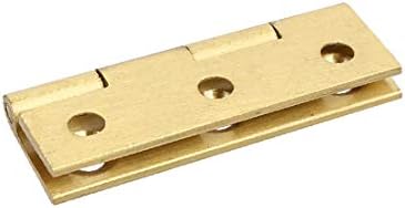 Плакарот за домаќинство X-Ree Hoster Door Brass Marking Tube Tube Hinge Gold Tone 1,5 '' Должина (Порта дел Армарио Пара Ел Хогар,
