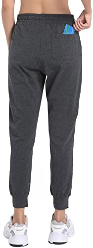 Sp Spowind lенски памучни џогерни џогерни панталони со џебови со лесни патеки за џемпери за водење на јога салон