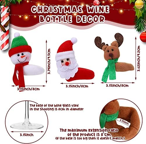 Божиќни гноми за вино со вино, Дедо Мраз со долга брада вино со вино од Дедо Мр