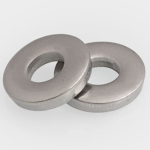 2 парчиња 304 не'рѓосувачки челик тешка задебелена рамна мијалник за фитинзи за завртки за завртки метални мијалници M24x50x10mm.