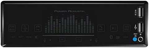 Power Acoustik PL-60BM 1-DIN MP3, лице на допир на панел, Google Voice Control, движење на рацете, 2 USB's, Bluetooth