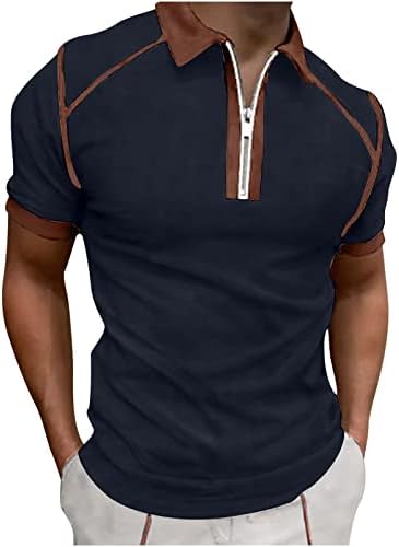 lcepcy mens маичка патент ширење јака обични маички кошули шарени тенок фит долги ракави голф маички маички маички атлетски
