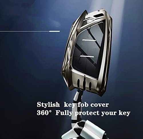 Копче за клучеви за легура на цинк, клуч за клуч, клучен случај компатибилен за 2020 2021 2022 2023 Corvette C8