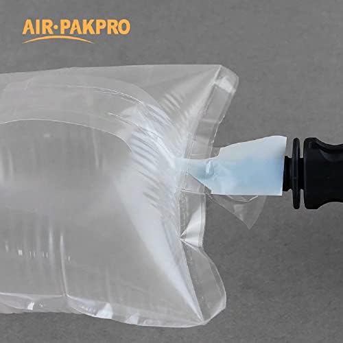 （100 пакувања + бесплатна пумпа за рака） Воздух Pakpro 11,8 × 19,7 Чиста пластична кеси за пакување на воздухот за надувување на воздухот,