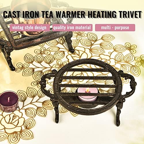 Sungmor тешки леано железо чајник за време Потопло декоративен шпорет за балконот за вила