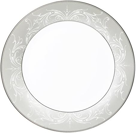 Лорен Домашни трендови Олимпија-57 57 парчиња сребрена граница порцелански сад за вечера за 8-олимпија-микс и натпревар, една