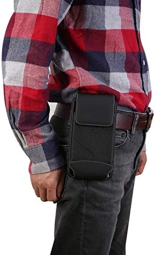 Торбичка за мобилни телефони, најлонска солидна торбичка за носење на појас, компатибилен со Samsung Galaxy S20+/S20 Ultra/S10 Lite/Note10