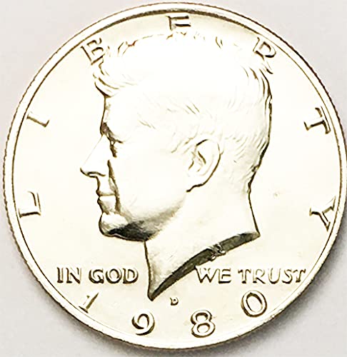 1980 P, D BU KENENDY HALE DOLAR избор нециркулирано сет на монети од нане 2 нане 2
