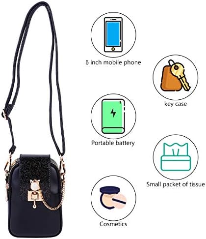 Футрола ЗА Мобилен Телефон ВАЛИКЛУД Торба Во Вертикален Стил Мала Торбичка За Складирање На Крос-тело