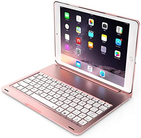 Таблет компјутер за покривање F102S за iPad 10.2 инчен алуминиумска легура Шарена тастатура со Bluetooth Bluetooth + заштитна