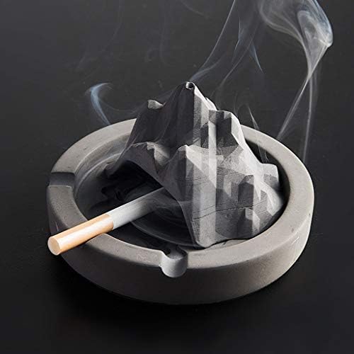 WXFF креативен планински модел цемент Аштрај цигари декорација дома мебел декорација тутун Аштрај мултифункционален фиока за работна површина