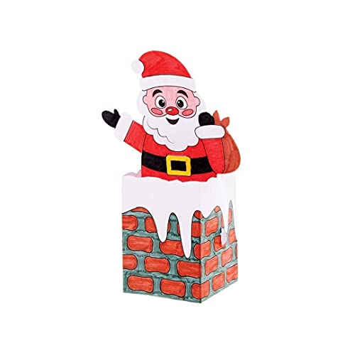 Бејкер Рос FE867 Оџак Боја во Поп -картички - Пакет од 10, Божиќни занаети за деца, направете свои Божиќни украси, занаети со карти за деца да