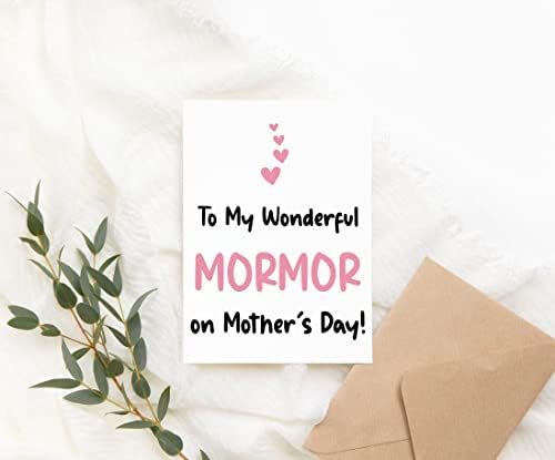 На мојот прекрасен Mormor на картичката за Денот на мајката - картичка за ден на мајки на мајки - картичка Мормор - Подарок