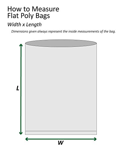 Кутии Брз BFPB2343 рамни поли поли торби, 10 x 30, јасни